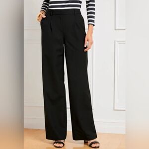 Talbots Black Wide Leg Pants Elegant Flowing Design